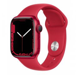 APPLE WATCH SERIES 7 GPS 41MM (PRODUCT)RED ALUMINIUM CASE WITH RED SPORT BAND - REGULAR MKN23VR/A
